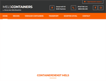 Tablet Screenshot of melscontainer.be